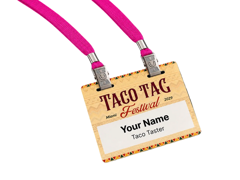Butterfly Name Badge